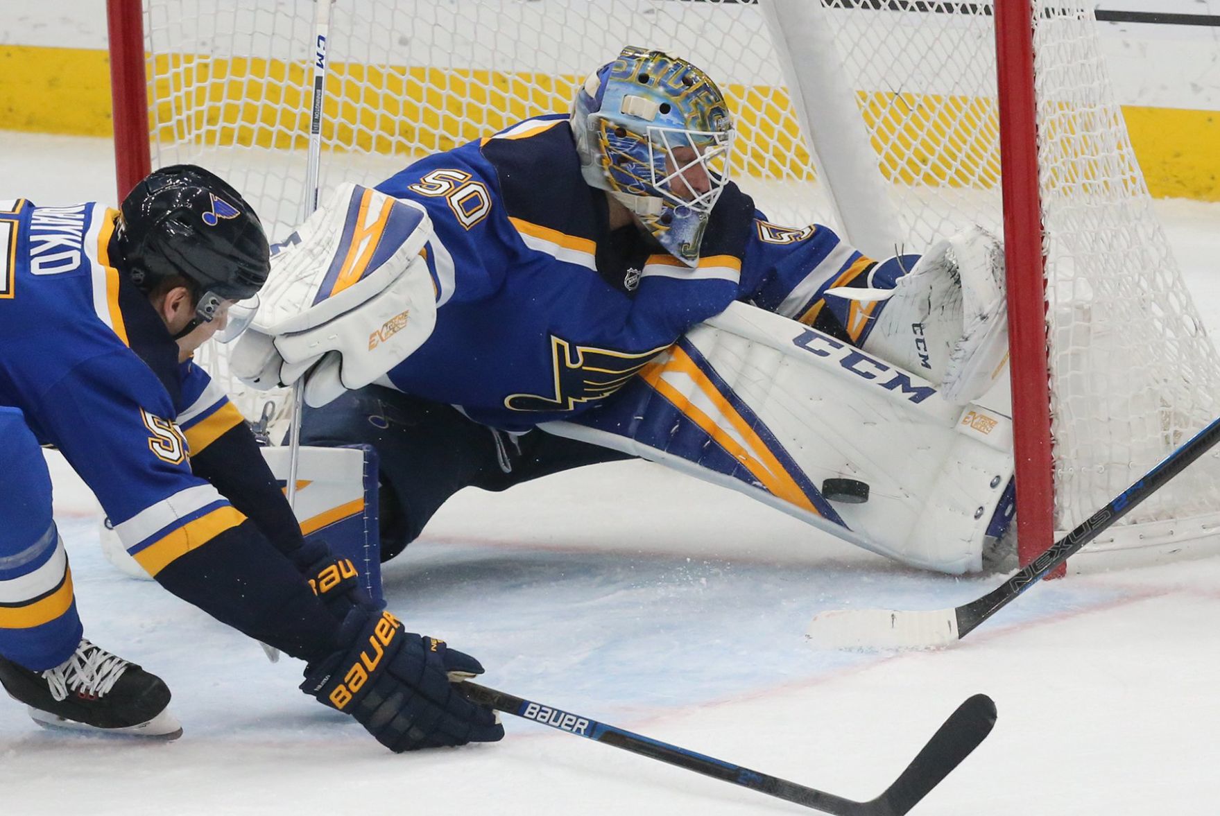 The Blues take on the Oilers at the Enterprise Center